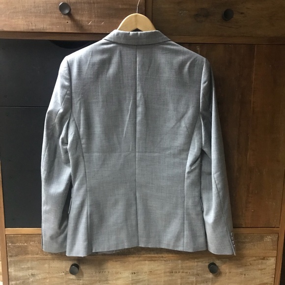 FOREVER 21 MEN Light Blue Gray Stylish Work Blazer - Picture 2 of 7